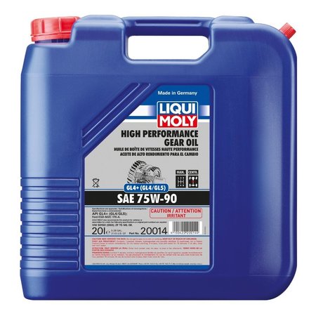 LIQUI MOLY High Performance Gear Oil GL4+ SAE 75W-90, 20 Liter, 20014 20014